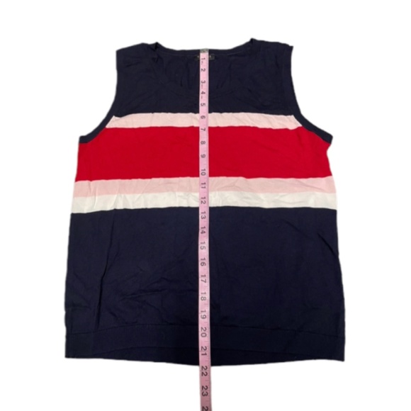 Talbots Striped Cardigan and Tank Top Set Size Large Petite - Picture 10 of 11